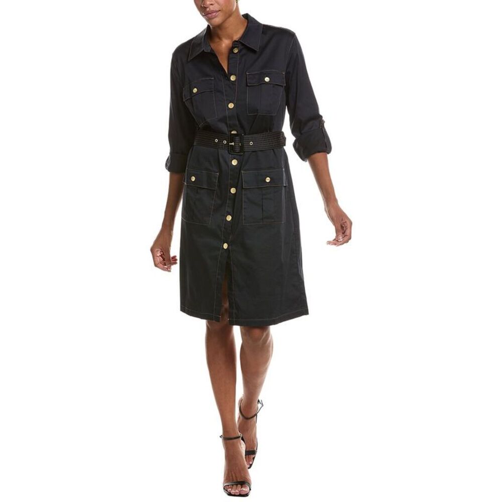 L’Agence Womens Karin Military Shirtdress